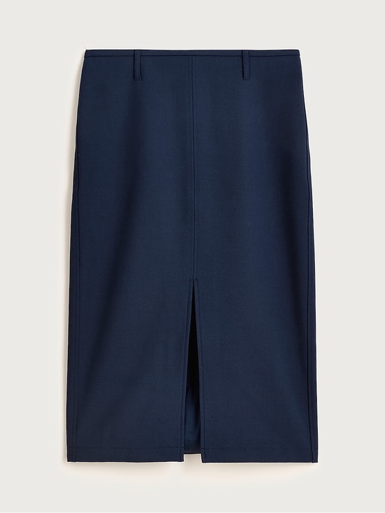 J. Crew Dresses & Skirts - NWT J.Crew Pencil midi skirt in four season stretch, Navy, 4